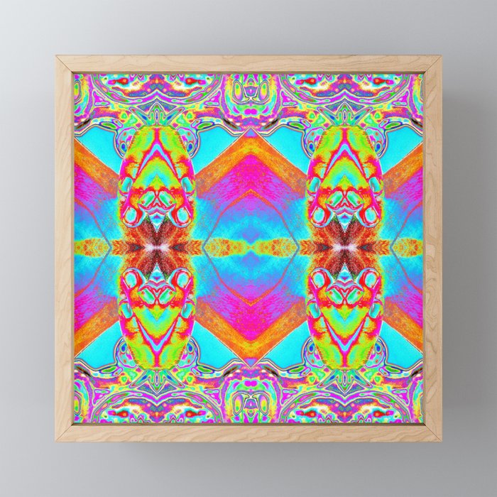 Blotter Paper 17 Mixed Media Psychedelic Art Framed Mini Art Print By Synesthesiaimages Society6