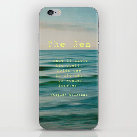 The Sea - typo iPhone & iPod Skin