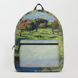 Claude Monet "Coup De Vent" Backpack | Impressionist, Landscape, Vent, Coupdevent, Impressionism, Wind, Painting, Nature, Monet 