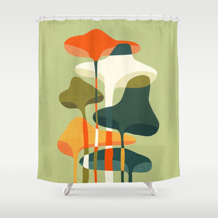 Little Mushroom Shower Curtain By Budikwan Society6 Little Mushroom Shower Curtain