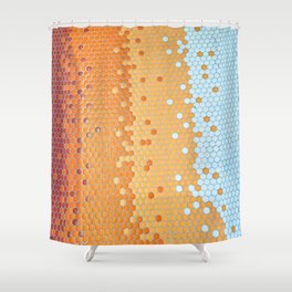 Bee hive Shower Curtain