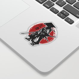 Ronin Japanese Samurai vector illustration Sticker