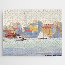 New York from the 34th Street Ferry (1914) Jigsaw Puzzle