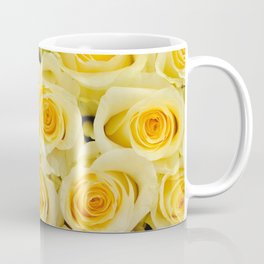 soft yellow roses close up Mug