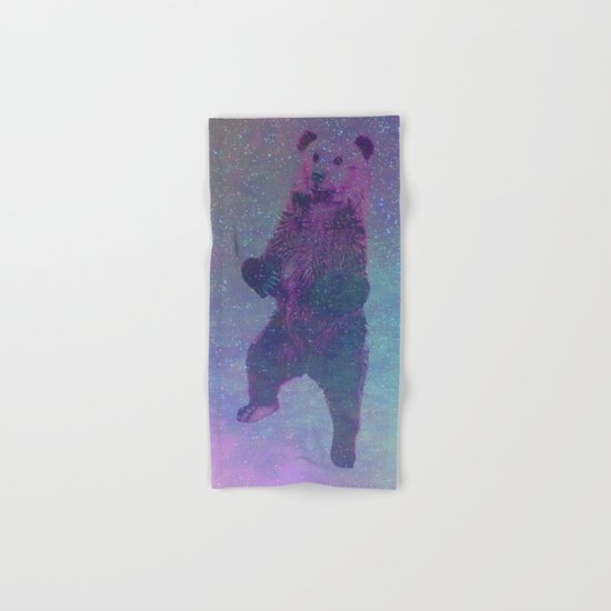 Bear Nebula (brown bear in the stars) Hand & Bath Towel