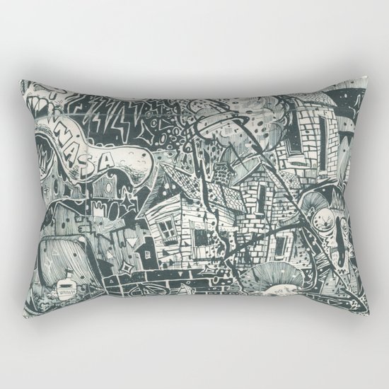 N.A.S.A. Control Rectangular Pillow
