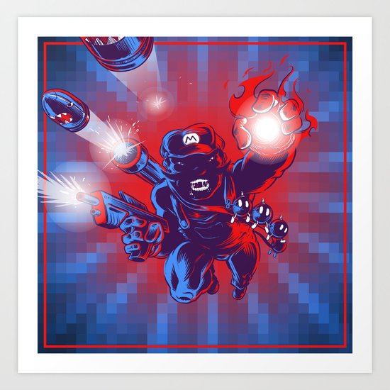 Action Hero Art Print