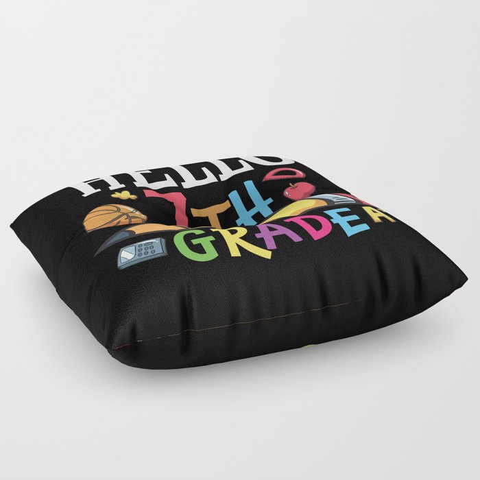 Hello 7th Grade Back To School Floor Pillow