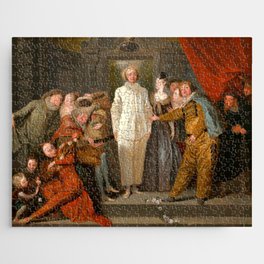 Antoine Watteau "The Italian Comedians" (I) Jigsaw Puzzle