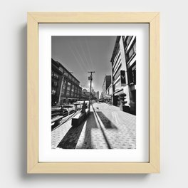 Yaletown on weekend Recessed Framed Print