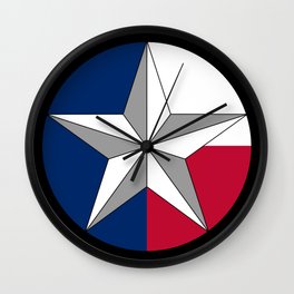 Texas Lone Star Wall Clock | Texas, Amarillo, Galveston, Midland, Dallas, Elpaso, Sanantonio, Lone, Longhorn, Rodeo 