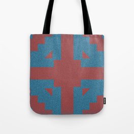 Blue & Red Noises Tote Bag