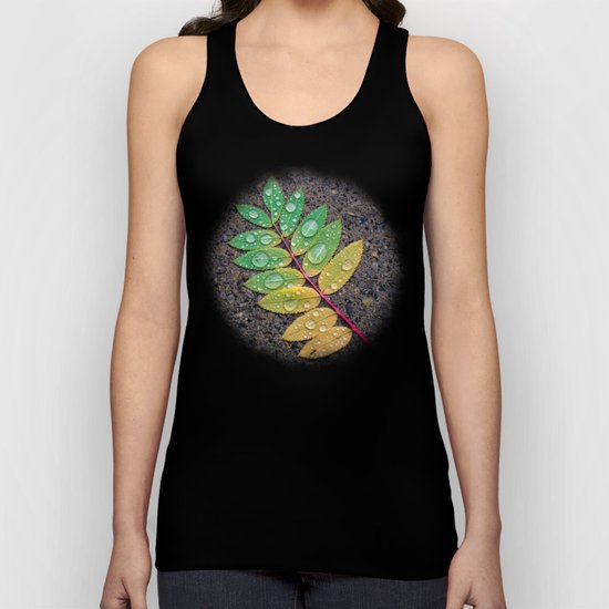 Raindrop Leaf Unisex Tank Top