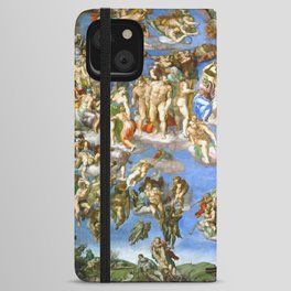Michelangelo Last Judgment, 1537-1541 iPhone Wallet Case