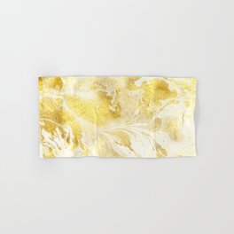 Golden Marble Abstract Hand & Bath Towel