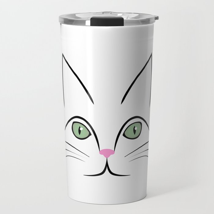 Cat face Travel Mug