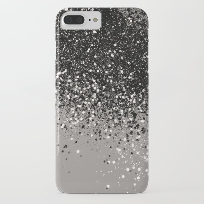 silver gray glitter #1 #shiny #decor #art #society6 iphone case