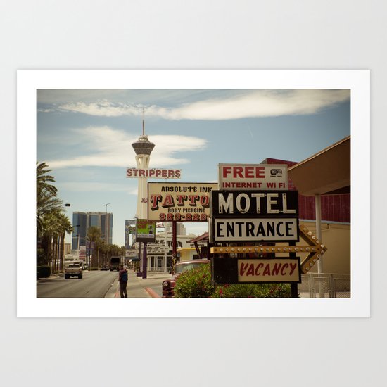 Strip on the Strip - Las Vegas Art Print
