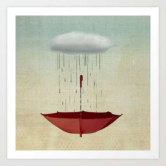 embracing chance Art Print