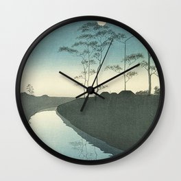 Silent Forest at Night Wall Clock