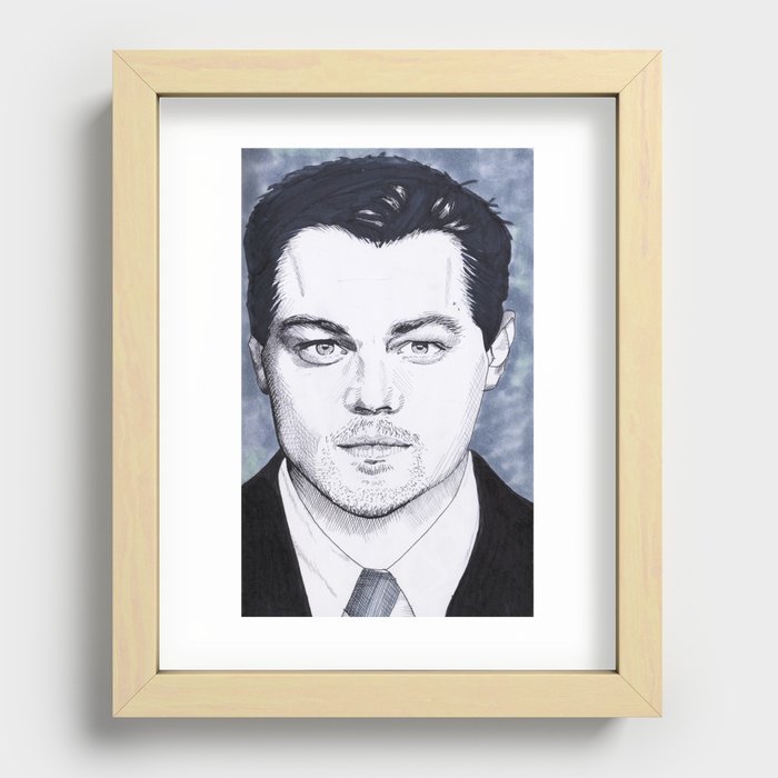 Leonardo DiCaprio Recessed Framed Print