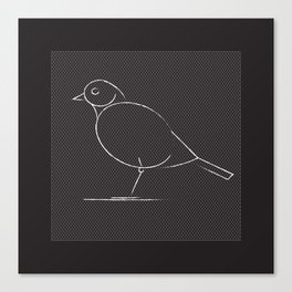 Black bird Canvas Print