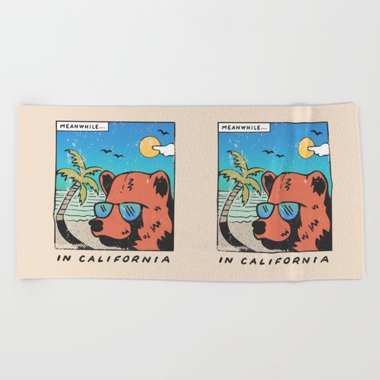 Meanwhile Beach Towel