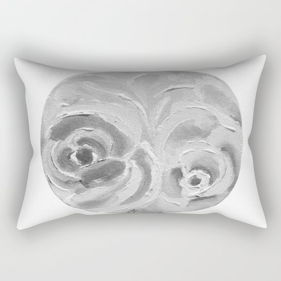 Find the Peach Plum Roses In the Night Rectangular Pillow