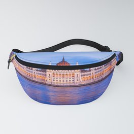 Budapest, Hungary parliament at night. Fanny Pack
