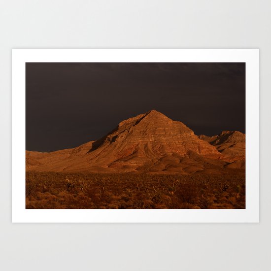 Desert Alpenglow Art Print