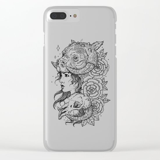 Tauntaun Girl Clear iPhone Case