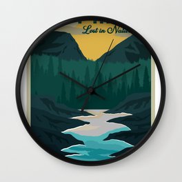 Katmai national park gift Wall Clock