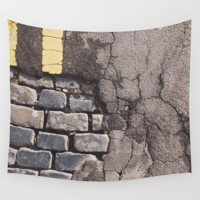 Road Textures Wall Tapestry