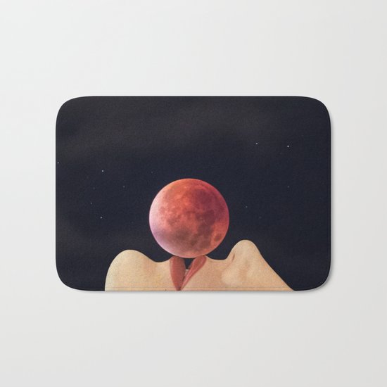 first kiss (to the moon) Bath Mat