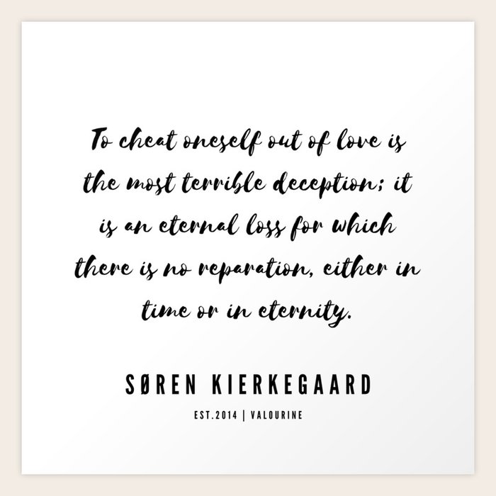 7 Soren Kierkegaard Quotes 190523 Art Print By Quotes And Sayings Society6