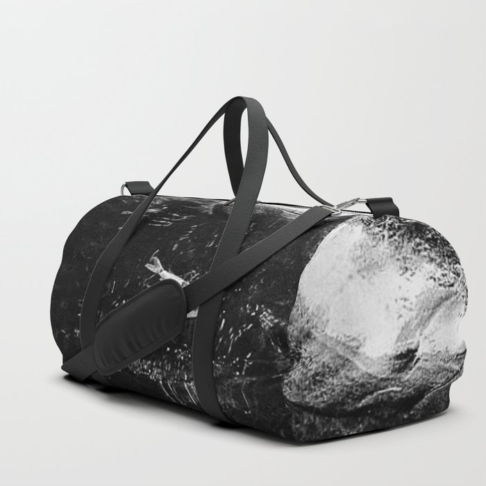 Reflecting Pond (Black & White) Duffle Bag