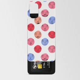 Many Faces Pattern Android Card Case