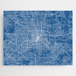 Houston City Map of Texas, USA - Blueprint Jigsaw Puzzle