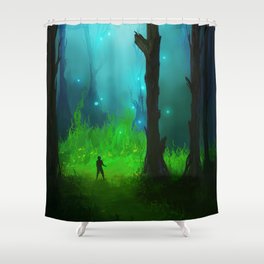 Clearing Shower Curtain