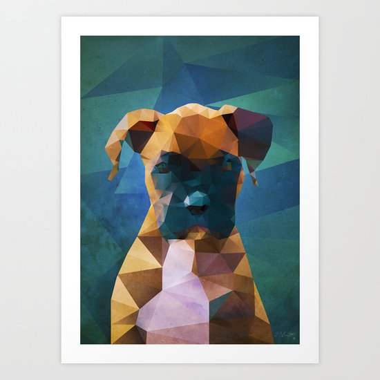 The Boxer - Dog Portrait Art Print
