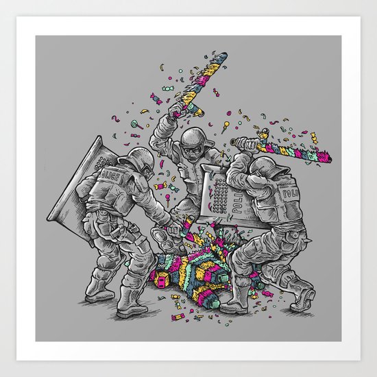 Police Brutality Art Print