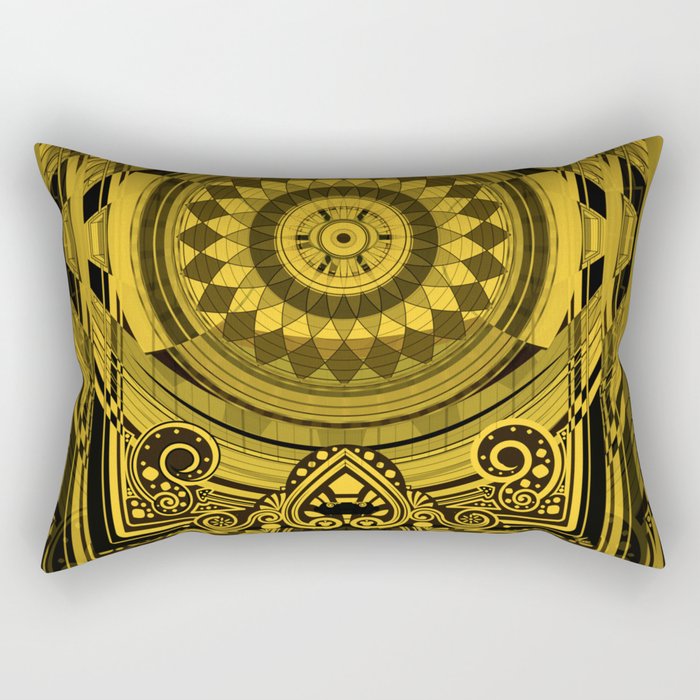 Yellow Sunflower Card Deck Cover Rectangular Pillow
