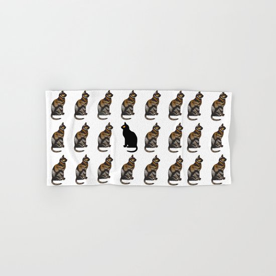 PURRSONAL SPACE CATTERN Hand & Bath Towel