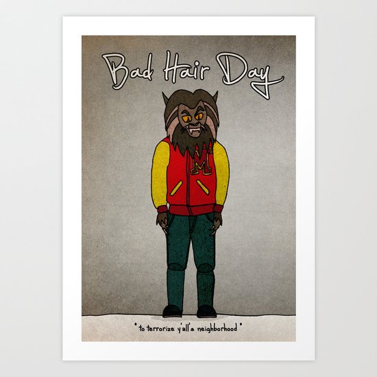 bad hair day no:5 / Thriller Art Print
