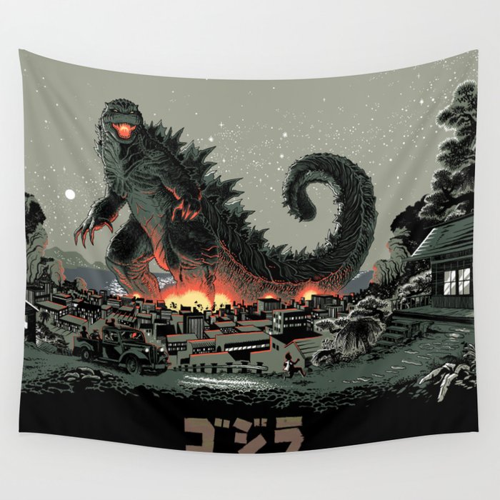Godzilla tapestry shop