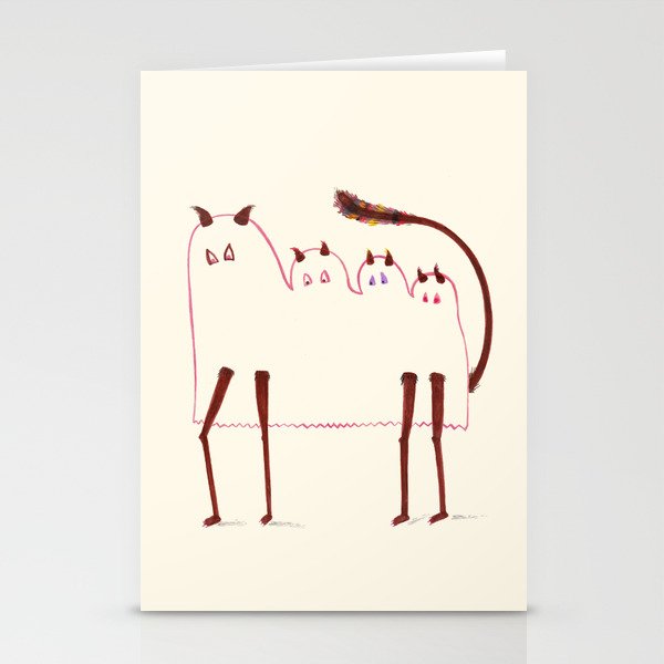 Cat Mama Ghost Stationery Cards