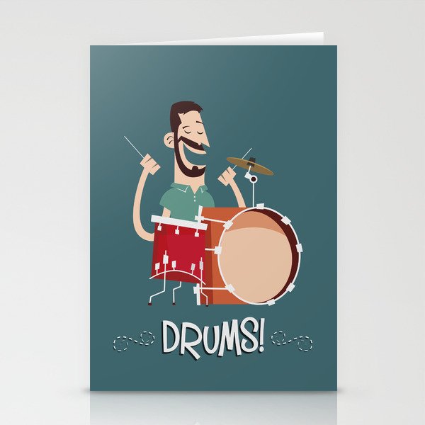 Drums! Stationery Cards