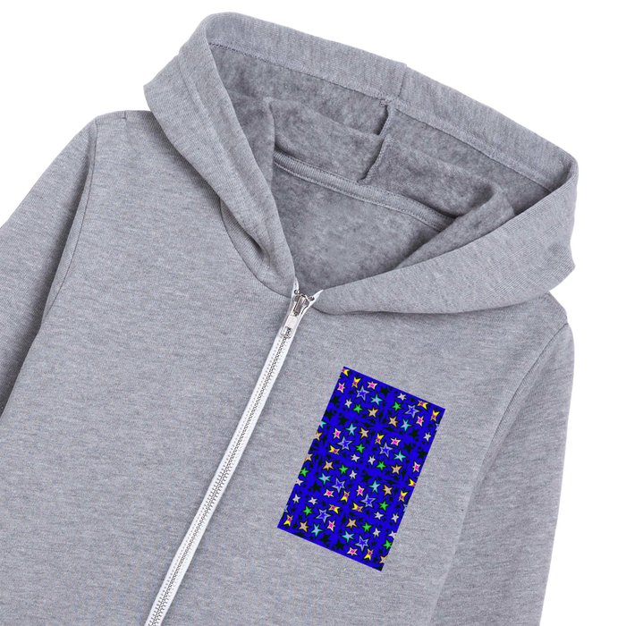 Star Shadows Royal  Kids Zip Hoodie