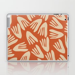 Papier Découpé Abstract Cutout Pattern 2 in Mid Mod Burnt Orange and Beige  Laptop Skin