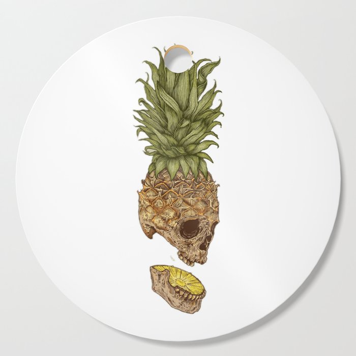 Pineapple Skull Cutting Board